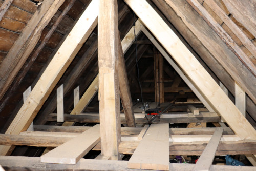 Dachbodenkonstruktion der St. Martinskirche